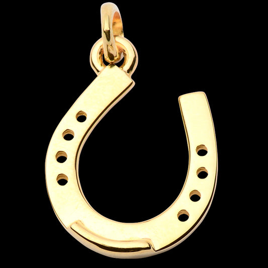 14K Gold Horse Shoe Pendant