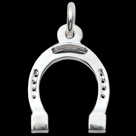 Large Sterling Silver Horseshoe Pendant