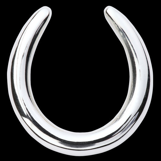 Sterling Silver Modern Horseshoe Pendant