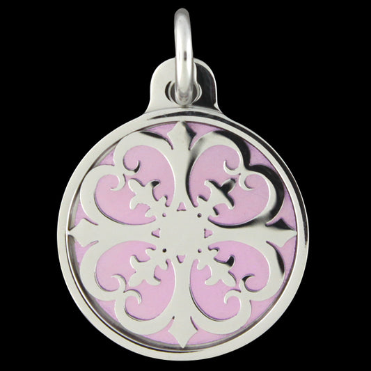 Pink Primavera Pendant/Keychain (stainless steel)
