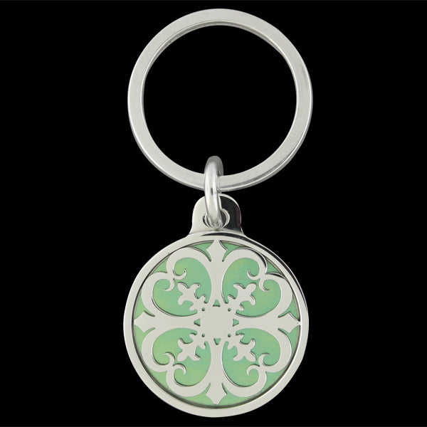 Green Primavera Pendant/Keychain (stainless steel)