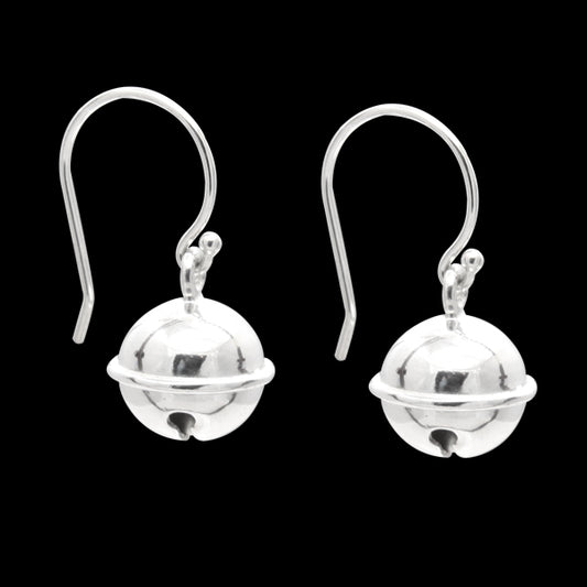 Sterling Silver Jingle Bell Earrings