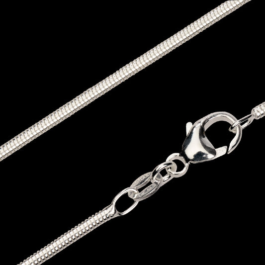 Sterling Silver Round Snake Chain (1.5mm)